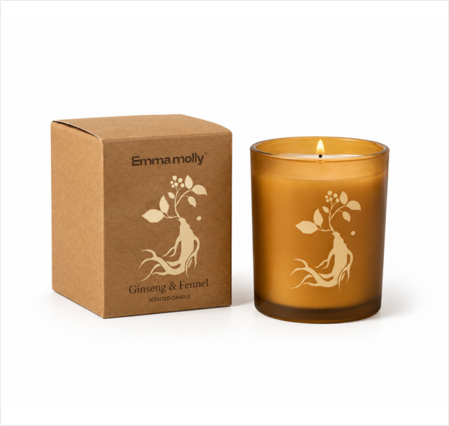 Translation missing: en.Fanghuichuntang x EMMA MOLLY Herbal Soy Candle Collection - 370-Year-Old TCM Heritage, 4 Traditional Chinese Medicine Scents, 60g Premium Aromatherapy Candle Gift