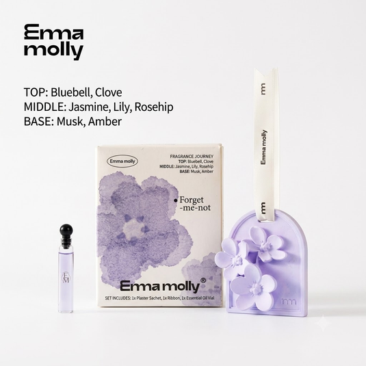 Translation missing: en.Seasonal Plaster Fragrance Hanging Tags Set - 4 Nature-Inspired Designs, 2ml Essential Oil Included, Closet &amp; Car Decor, Affordable Gift
