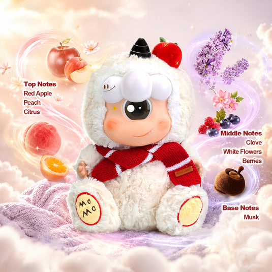 Translation missing: en.MOMO Wishful Scent Vinyl Figurine: Collectible Aromatherapy Decor with Removable Apple, Festive Mulled Wine Fragrance, Premium Plush &amp; Eco-Vinyl Stuffed Animal, Unique for Lovers