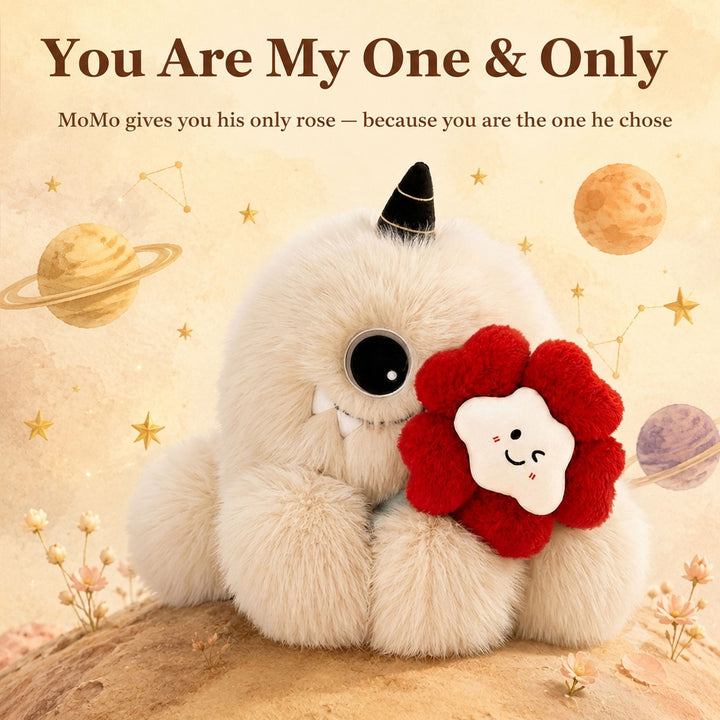 Translation missing: en.Little Prince Inspired MOMO Scented Plush Doll with Rose – B-612 Planet Guardian, Aromatherapy Stuffed Animal with Replaceable Fragrance Beads &amp; 4 Scents (Lavender + Rose), Romantic Gift for Her/Him