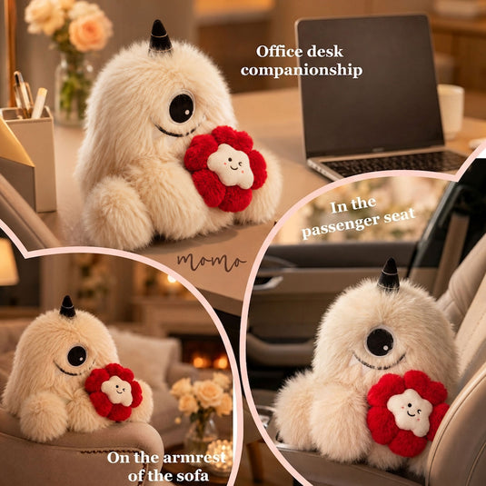 Translation missing: en.Little Prince Inspired MOMO Scented Plush Doll with Rose – B-612 Planet Guardian, Aromatherapy Stuffed Animal with Replaceable Fragrance Beads &amp; 4 Scents (Lavender + Rose), Romantic Gift for Her/Him