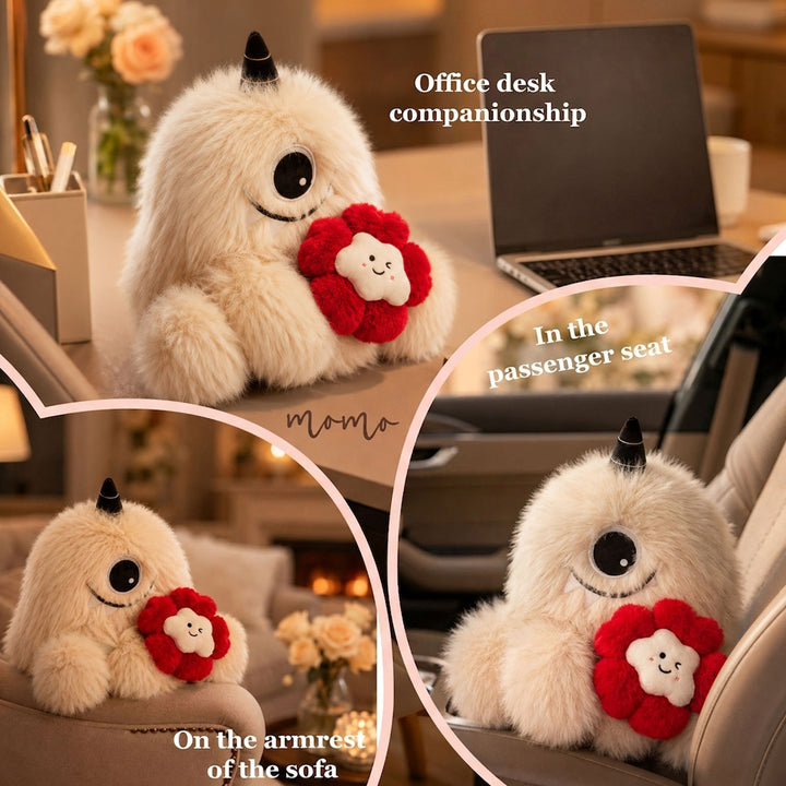 Translation missing: en.Little Prince Inspired MOMO Scented Plush Doll with Rose – B-612 Planet Guardian, Aromatherapy Stuffed Animal with Replaceable Fragrance Beads &amp; 4 Scents (Lavender + Rose), Romantic Gift for Her/Him