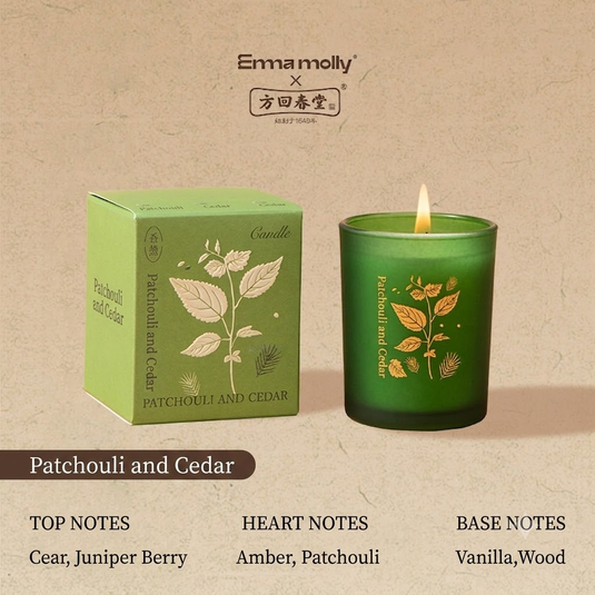 Translation missing: en.Fanghuichuntang x EMMA MOLLY Herbal Soy Candle Collection - 370-Year-Old TCM Heritage, 4 Traditional Chinese Medicine Scents, 60g Premium Aromatherapy Candle Gift