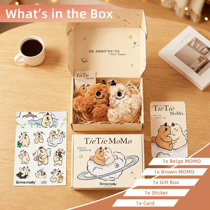 Translation missing: en.MOMO MagScent Duo - Scented Magnetic Interlocking Plush Set, Aromatherapy Hugging Stuffed Animals with 2 Fragrances (Citrus &amp; Osmanthus Tea), Refillable Aroma Beads, NFC Touch &amp; Message Edit Feature
