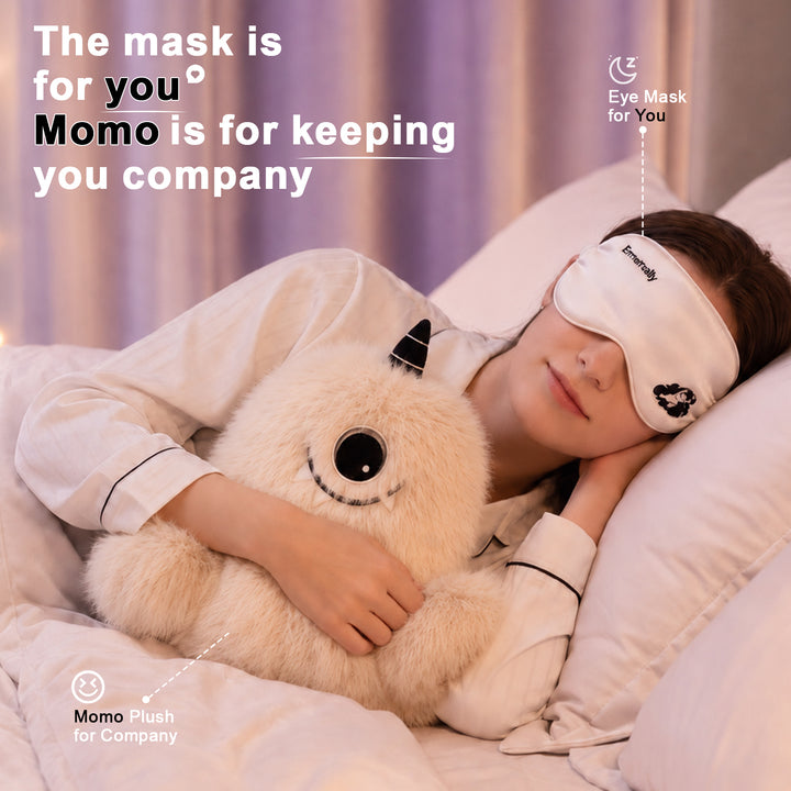 Translation missing: en.MOMO Scented Plush Doll - Aromatherapy Stuffed Animal with Replaceable Fragrance Beads, Lavender &amp; Junberry Scent, Ultra-Soft Fluffy Plushie for Home, Bedroom, &amp; Gift, Soothing Cloud Companion